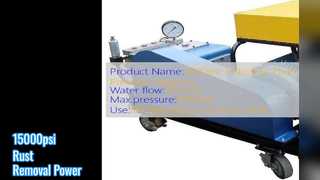 Eliminación de óxido con lavadora a presión de 15000 psi