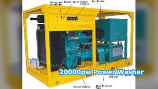 Lavadora hidráulica diesel del poder del blaster 20000psi