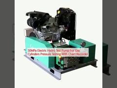 bomba hidráulica eléctrica de la prueba 50MPa para la prueba de presión de los cilindros de gas con el registrador de carta