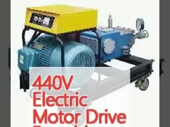 el motor eléctrico 440V conduce el arenador de alta presión portátil 10000psi del agua