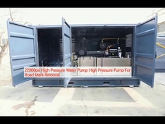 22000psi bomba de agua de alta presión bomba de alta presión para la eliminación de marcas de carretera