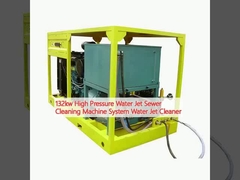 agua de alta presión Jet Cleaner de Jet Sewer Cleaning Machine System del agua 132kw