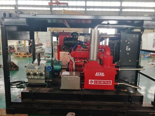 Limpiador de alta presión de la zona 2 del motor diesel ATEX con el marco de elevación de DNV a prueba de explosiones
