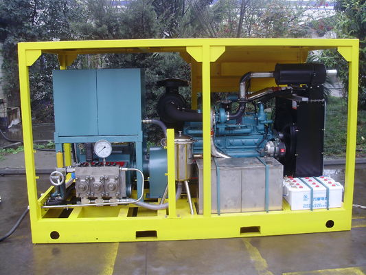 Máquina de limpieza de chorros de agua para intercambiadores de calor 1600bar
