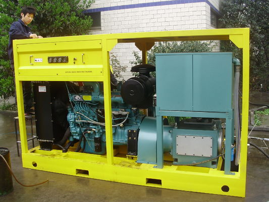 limpieza más limpia de alta presión de la presión del poder del motor de la lavadora de la carretilla de 600bar 75kw