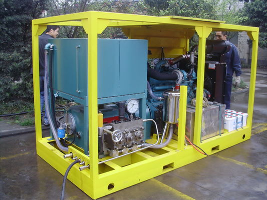 100L/Min 700bar Máquina de hidroflujo Hidroflujo para la eliminación de marcas de carretera